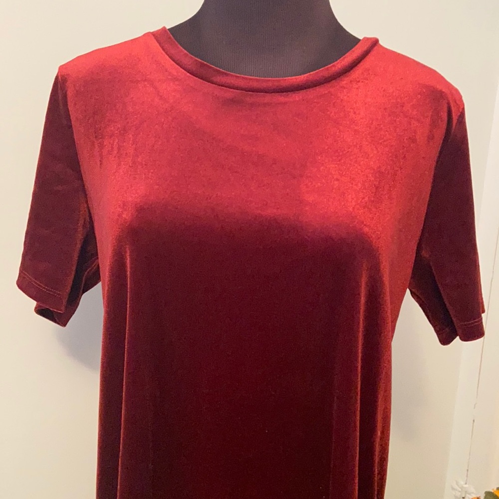 Old Navy Red Velvet Tee